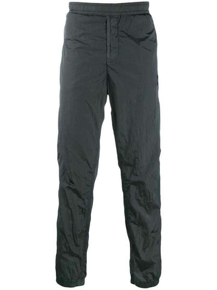 Stone Island Logo Patch Track Trousers - Grey