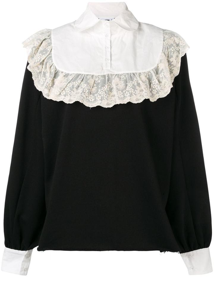 Seen Shirt-detail Sweatshirt - Black