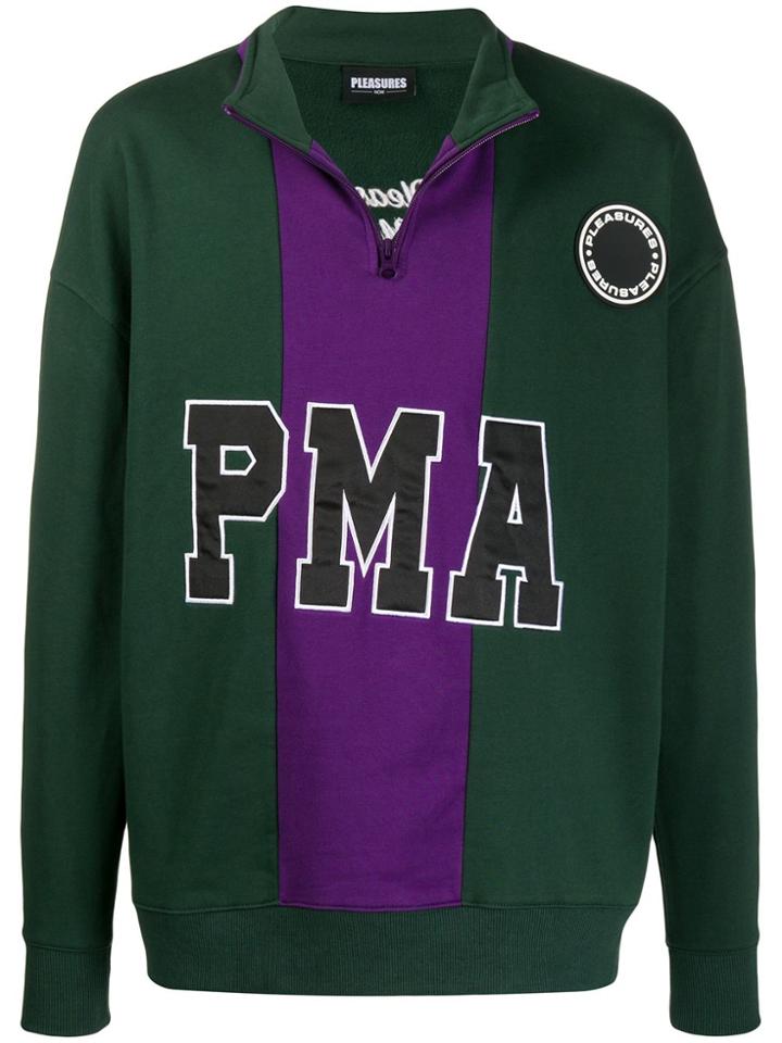 Pleasures Logo-print Sweatshirt - Green
