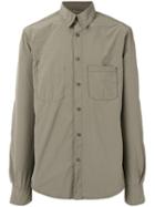 Aspesi Silky Buttoned Shirt, Men's, Size: Medium, Green, Polyester/polyamide