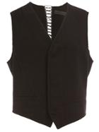 Haider Ackermann Stitch Detail Waistcoat - Black