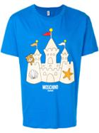 Moschino Castle Print T-shirt - Blue