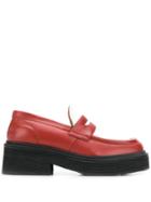 Marni Contrast Panel Chunky Loafers - Red