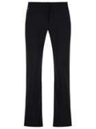 Gloria Coelho Flared Trousers, Women's, Size: 42, Black, Elastodiene/polyimide