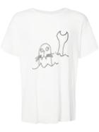 The Elder Statesman Sketch Print T-shirt, Men's, Size: Xxl, White, Silk/cashmere