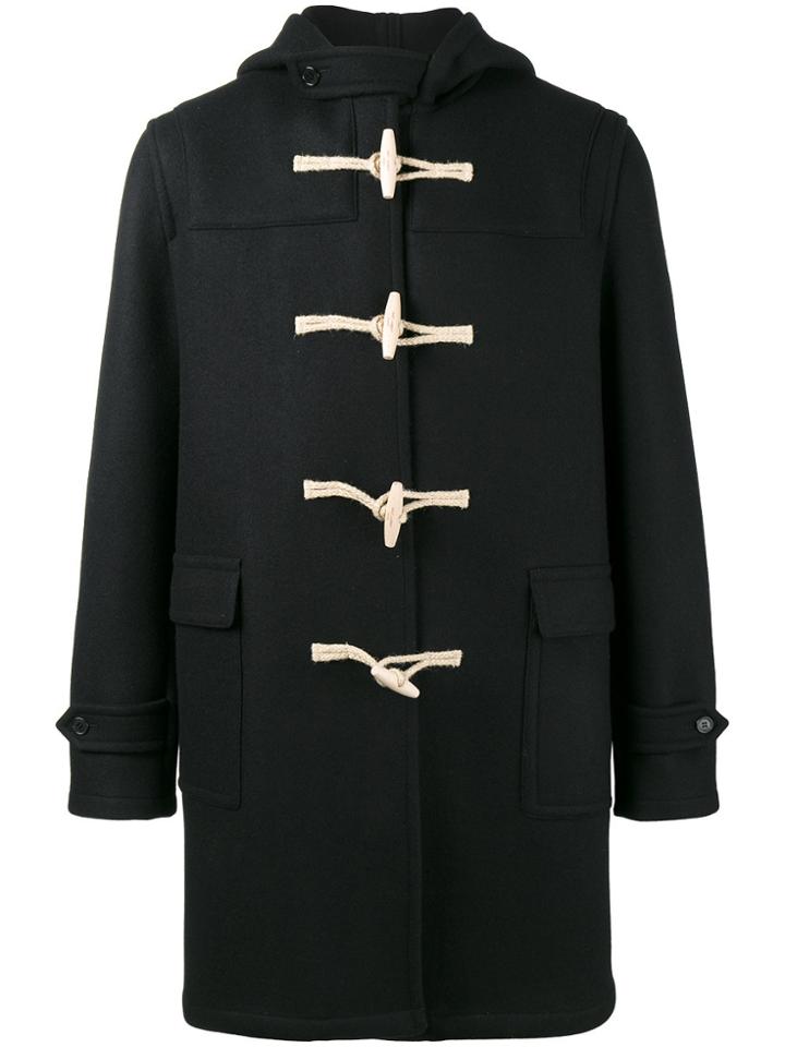 Saint Laurent Classic Black Duffle Coat