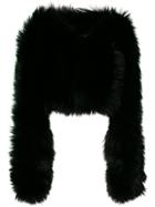 Dsquared2 Fox Fur Jacket - Black