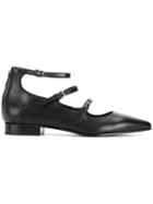 P.a.r.o.s.h. Strappy Ballerinas - Black