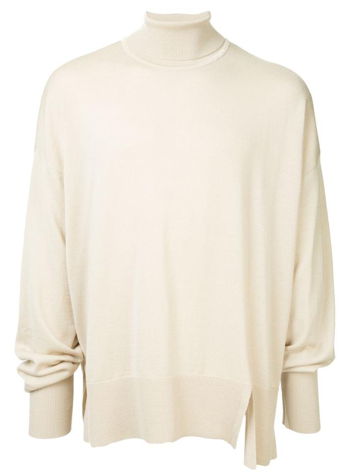 Wooyoungmi Oversized Roll Neck Sweater - White