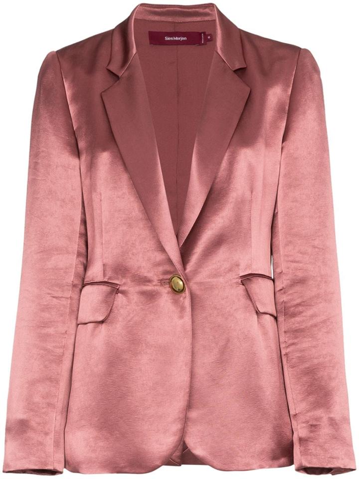 Sies Marjan Kaia Silk Blazer - Pink