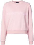 Cynthia Rowley Paradise Crewneck Sweatshirt - Pink & Purple