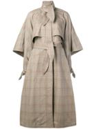 Zimmermann Unbridled Cape Tie Trench Coat - Brown