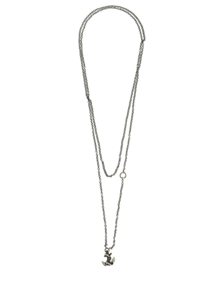 Werkstatt:münchen Mini Anchor Chain Necklace - Metallic