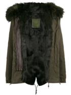 Mr & Mrs Italy - Rabbit Fur Lined Parka Coat - Women - Cotton/lamb Skin/polyamide/rabbit Fur - Xs, Green, Cotton/lamb Skin/polyamide/rabbit Fur