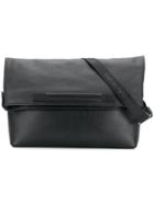 Emporio Armani Classic Foldover Clutch - Black