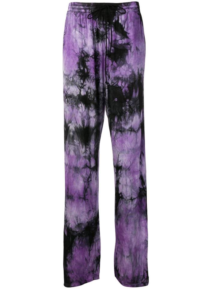 Mm6 Maison Margiela Tie Dye Jogging Trousers - Purple