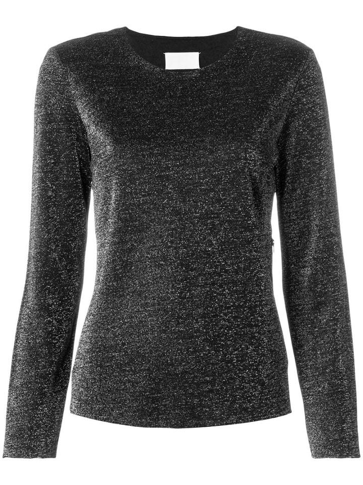 Maison Martin Margiela Pre-owned Longsleeved Lurex Blouse - Black