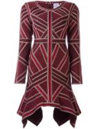 Hervé Léger 'carlotta' Dress - Red