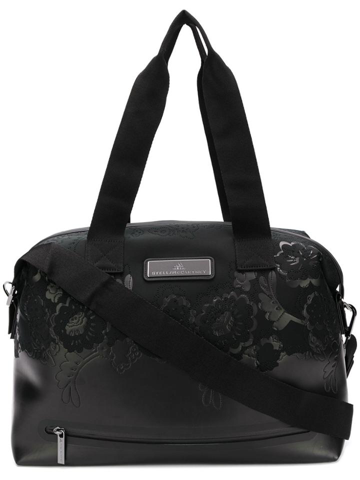 Adidas By Stella Mccartney Floral Detail Holdall - Black