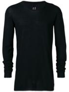 Rick Owens Crew Neck Sweatshirt - Black