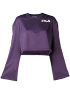 Fila Popper Sleeve Sweatshirt - Pink & Purple