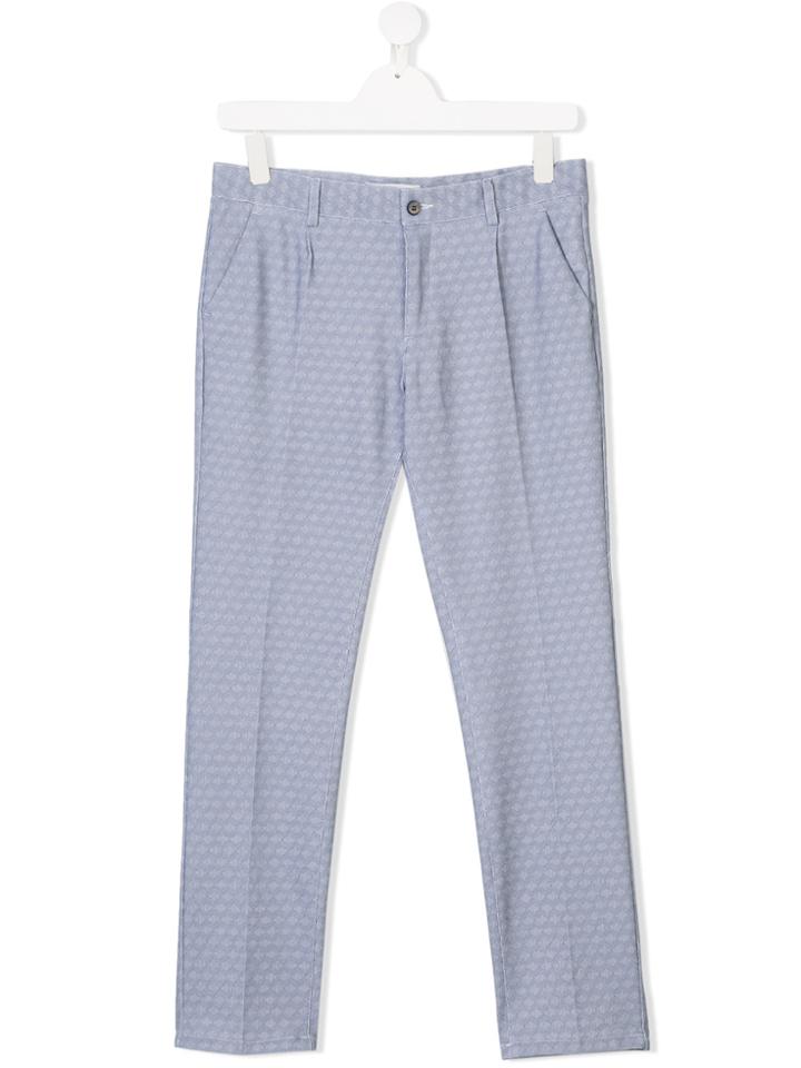 Manuel Ritz Kids Printed Trousers - Blue