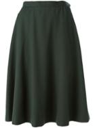 Yves Saint Laurent Vintage A-line Midi Skirt, Women's, Size: 40, Green