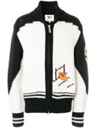 Gant Rugger Zipped Chunky Knit Cardigan - Black