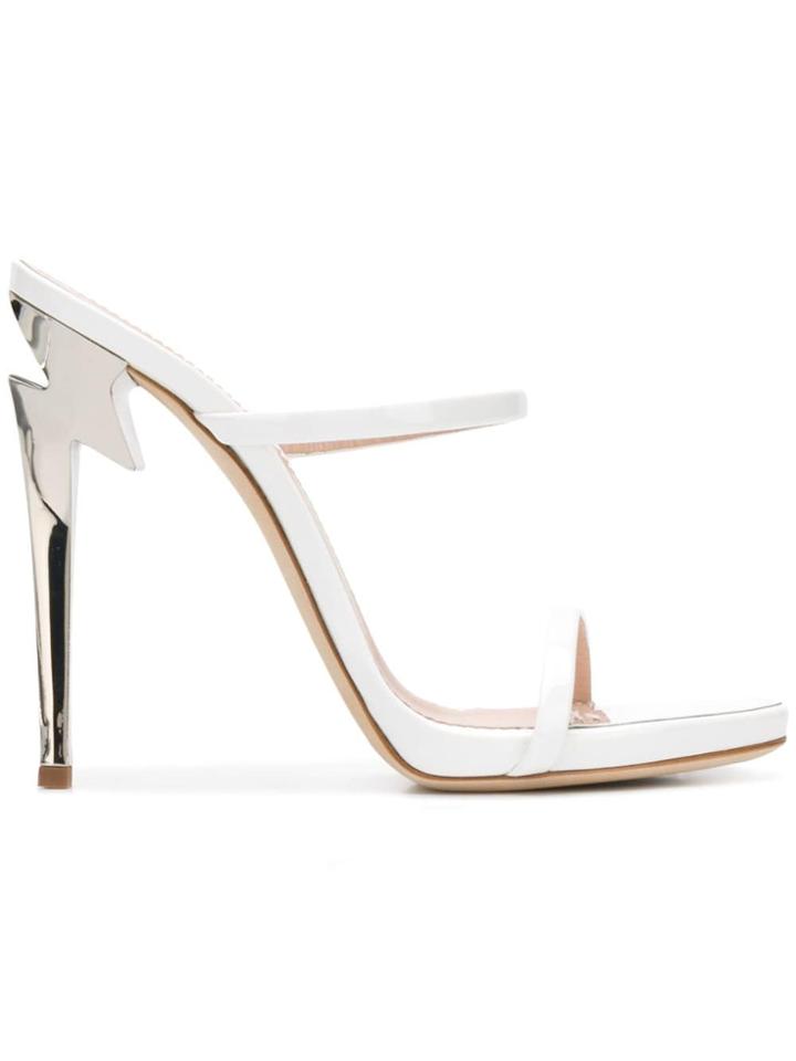 Giuseppe Zanotti Design G-heeled 120 Sandals - White