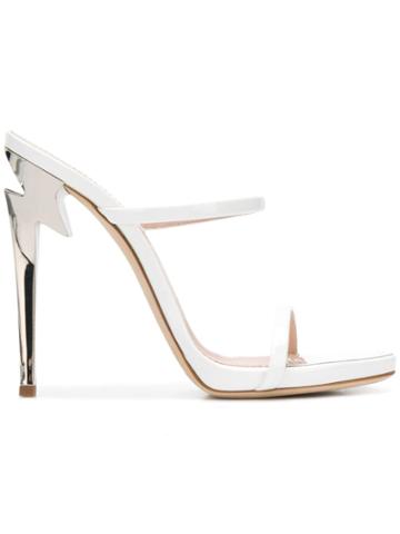 Giuseppe Zanotti Design G-heeled 120 Sandals - White