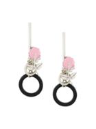 Marni Flower Earrings - Metallic