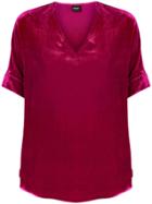 Aspesi Silk T-shirt - Pink & Purple