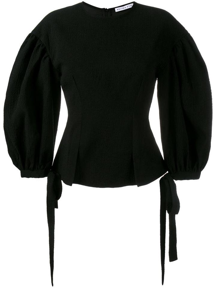 Rejina Pyo 'maddie' Puff Sleeve Blouse, Women's, Size: 12, Black, Polyester