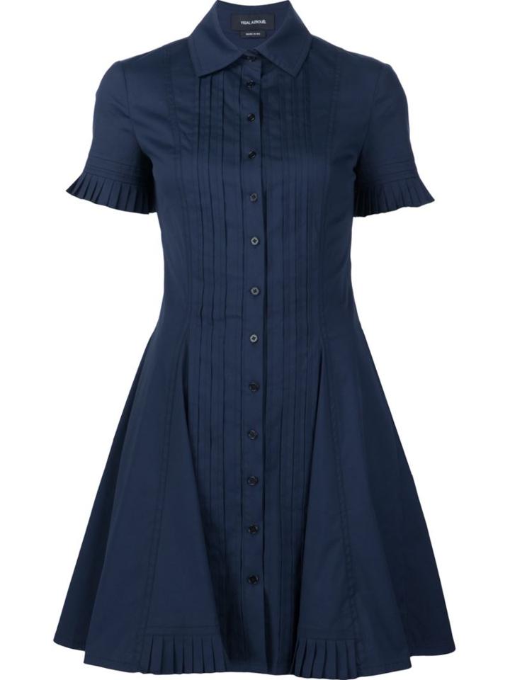 Yigal Azrouel Pleat Front Shirt Dress