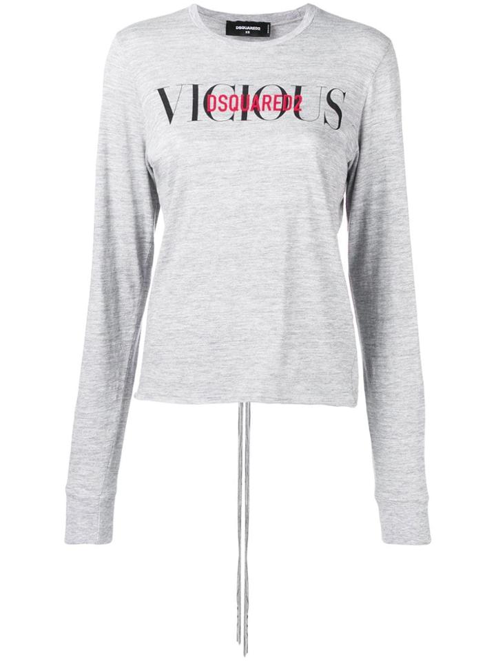 Dsquared2 Vicious Print Sweatshirt - Grey