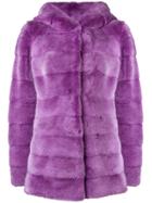 Liska Longsleeved Hooded Jacket - Pink & Purple