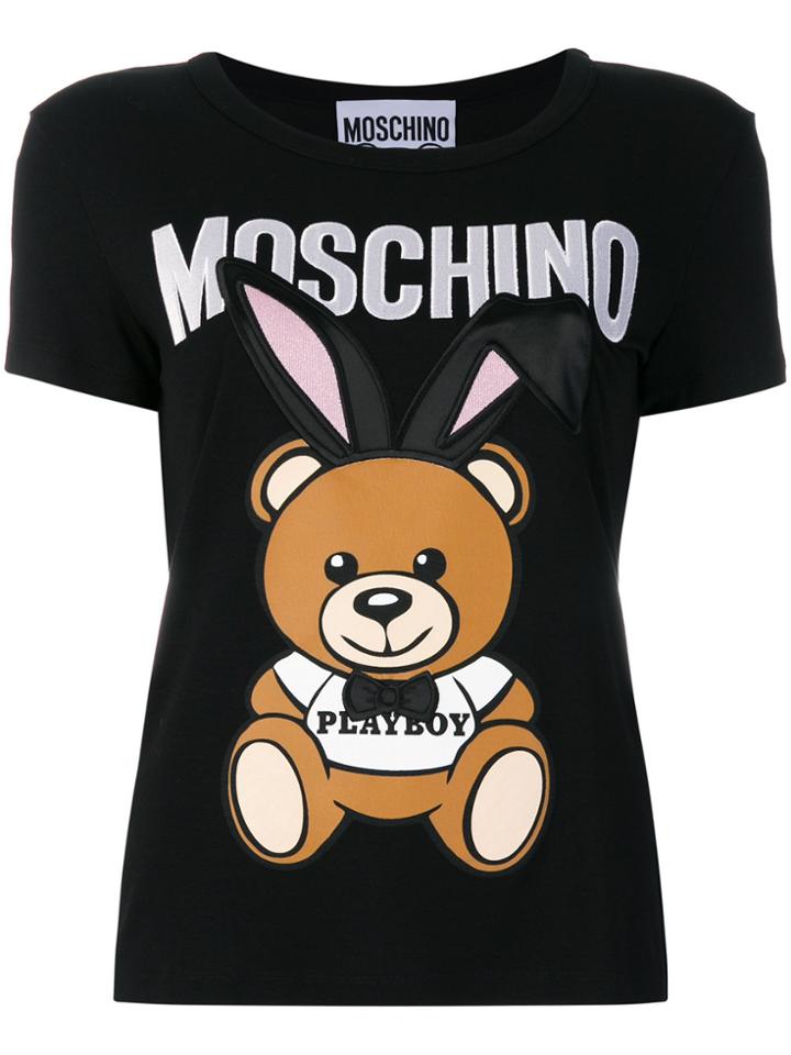 Moschino Playboy Bunny Toy T-shirt - Black
