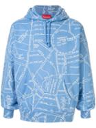 Supreme Gonz Embroidered Map Hoodie - Blue