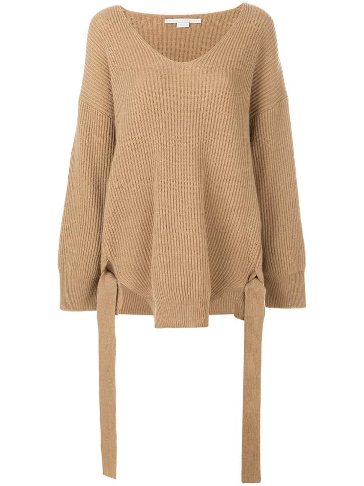 Stella Mccartney Oversized Ribbed Jumper - Nude & Neutrals