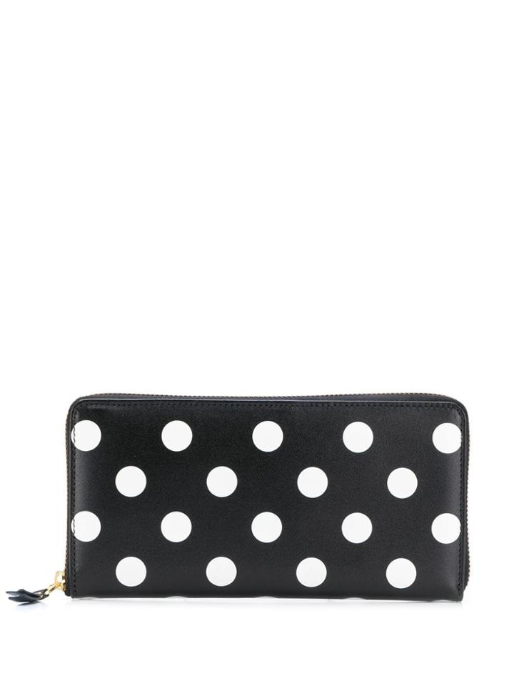 Comme Des Garçons Wallet Polka Dot Print Wallet - Black