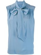 Givenchy Tie-neck Blouse - Blue