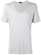 Unconditional - Scoop Neck T-shirt - Men - Rayon - L, Grey, Rayon