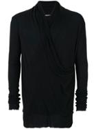 Balmain - Slouchy Crossover Sweater - Men - Cotton/cashmere - L, Black, Cotton/cashmere