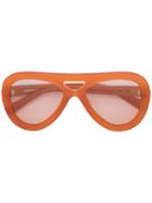 Derek Lam - Charlotte Sunglasses - Women - Acetate - One Size, Yellow/orange, Acetate