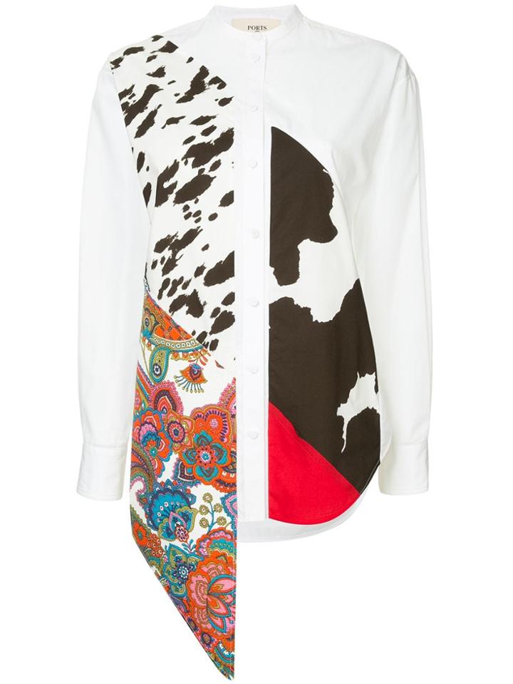Ports 1961 Printed Button Shirt - White