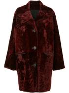 Sylvie Schimmel Fur Coat - Red