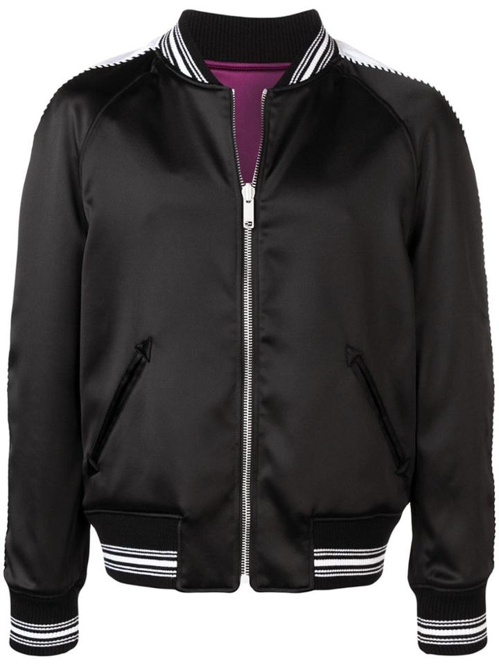 Givenchy Monster Embroidered Reversible Bomber Jacket - Black