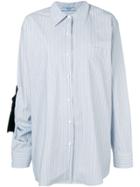 Prada Oversized Striped Shirt - Blue