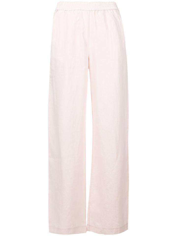 Majestic Filatures Straight Leg Trousers - Pink & Purple