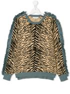 Stella Mccartney Kids Rita Tiger Print Top - Nude & Neutrals
